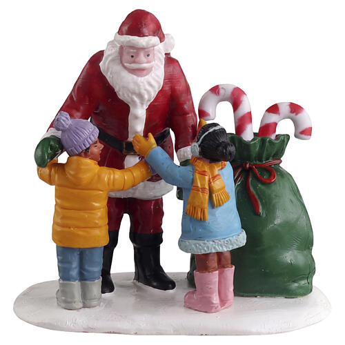 Santa Gets A Hug statuina Lemax 7x7x4 cm - 32211 1