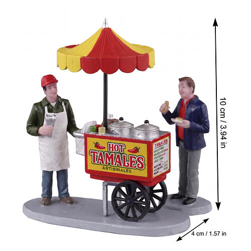 Tamale Cart set 2 pezzi statuina Lemax 10x13x4 cm - 32215 2