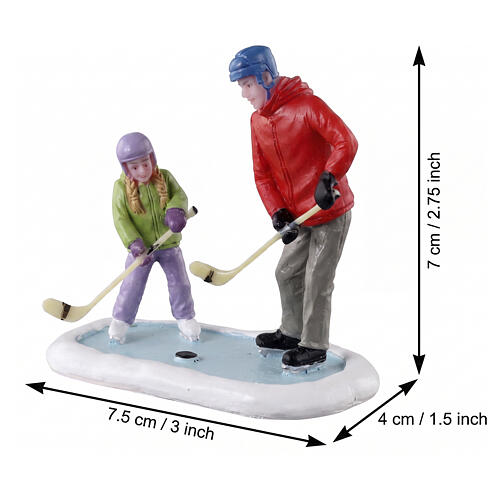 Father Daughter Practice Time statuina Lemax Vail Village 7x8x4 cm - 32218 2