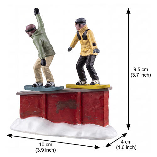 Snowboard Sliders figurine Lemax Vail Village 9x10x4 cm - 32224 2
