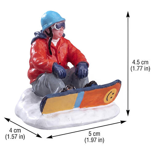 Snowboarding Breather statuina Lemax Vail Village 4x5x4 cm - 42221 2