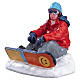 Snowboarding Breather statuina Lemax Vail Village 4x5x4 cm - 42221 s1