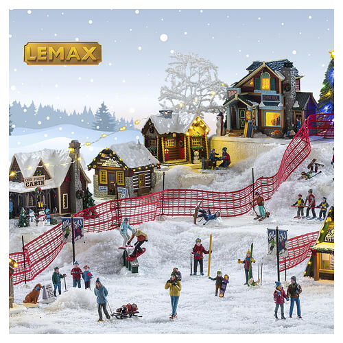 Estatueta Snowboarding Dog Lemax Vail Village 4x6x3 cm - 42222 3