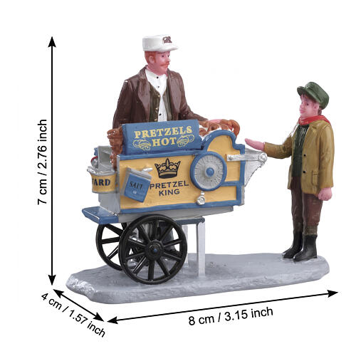 Pretzel King Pretzel Cart estatueta Lemax Caddington Village 7x8x4 cm - 42238 2