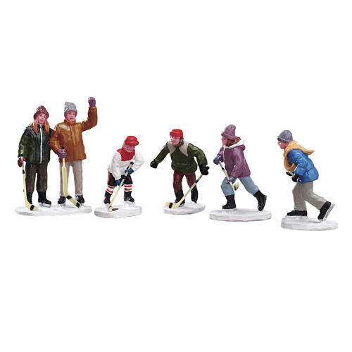 The Home Team set 5 pezzi statuina Lemax Vail Village 7x16x4 cm - 42240 1