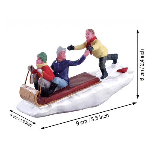 Toboggan Trouble Figur Lemax Vail Village 6x9x4 cm - 42248 2