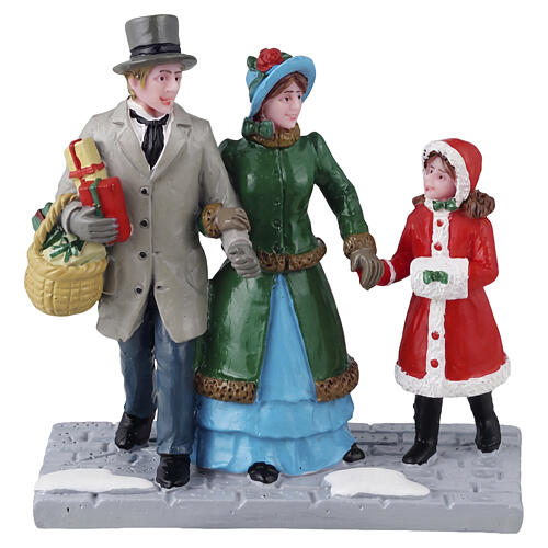 Christmas Eve Shopping statuette Lemax Caddington Village 7,5x7,2x3,8 cm - 42315 1