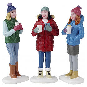 Hot Cocoa With Friends 3-teiliges Figuren-Set Lemax Vail Village 7x7x2 cm - 42316