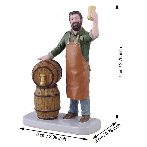 Brewmaster Mastro Birraio statuina Lemax Caddington Village 7x6x2 cm - 42322 2