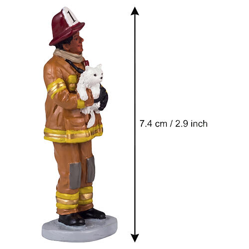 Fireman To The Rescue set 3 pezzi statuina Lemax 7x7x3 cm - 42325 2