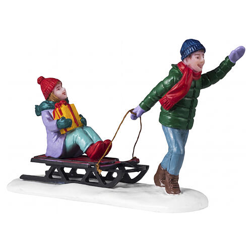 Christmas Eve Visit figurine by Lemax for Caddington Village, 2.2x3.2x1.1 in - 42326 1