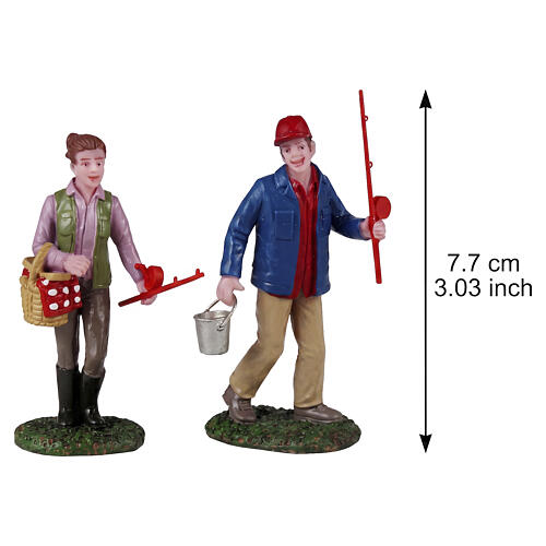 Family Fishing Day Set 4-teilig Lemax Vail Village 8x11x6 cm – 42327 2