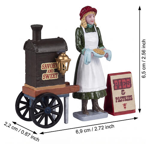 Savory & Sweet Pies & Pastries set 3 pezzi statuina Lemax Caddington Village 6x7x2 cm - 42329 2