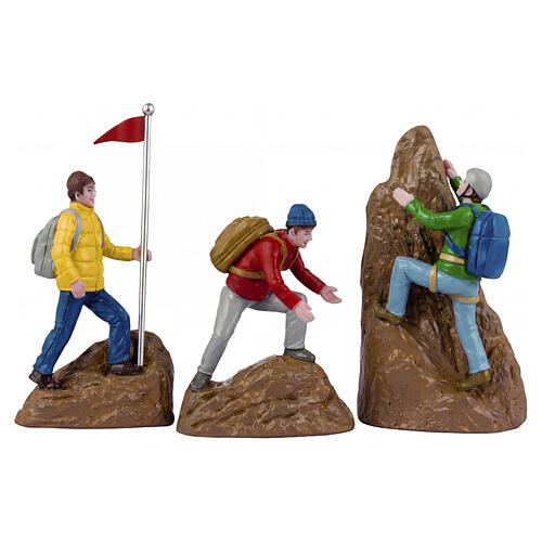 Rock Climbers conjunto 3 peças estatueta Lemax 9,8x15,7x2,8 cm - 42334 1