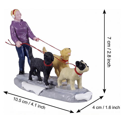 Dog Walker statuina Lemax 7x10x4 cm - 42361 2