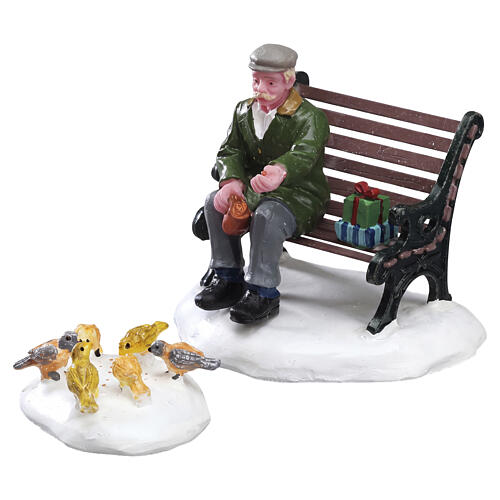 Feeding Pigeons 2-teiliges Figuren-Set Lemax Caddington Village 6x10x5 cm - 42905 1