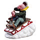 Sledding With Gramps statuina Lemax 6x4x5 cm - 52084 s1