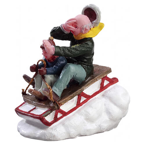 Sledding With Gramps estatueta Lemax 6x4x5 cm - 52084 1