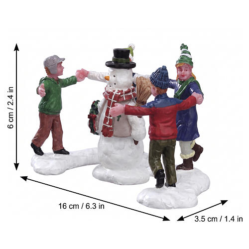Ring Around The Snowman conjunto 3 peças estatueta Lemax 6x16x3 cm - 52112 2