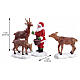 Santa Feeds Reindeer set 4 pezzi statuina Lemax 7x16x3 cm - 52146 s2