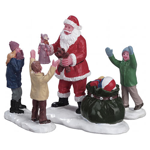 It's Santa! set 3 pièces figurine Lemax 7x14x4 cm - 52318 1