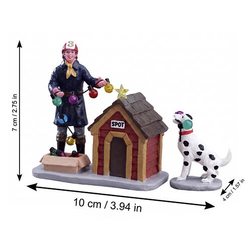 Spot Helps Out 2-piece set, Lemax figurine, 2.9x4x1.6 in - 52320 2