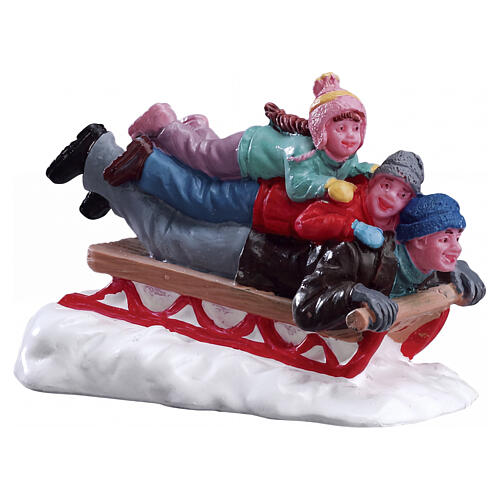 Sledding With Dad Lemax figurine, 2x2.7x1.6 in - 52329 1