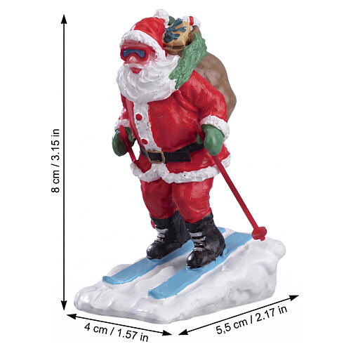 Santa Skier statuina Lemax Vail Village 8x4x5 cm - 52337 2