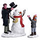 Sharp-dressed Snowman conjunto de 2 peças estatueta Lemax Caddington Village 7x9x4 cm - 52352 s1