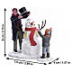 Sharp-dressed Snowman conjunto de 2 peças estatueta Lemax Caddington Village 7x9x4 cm - 52352 s2