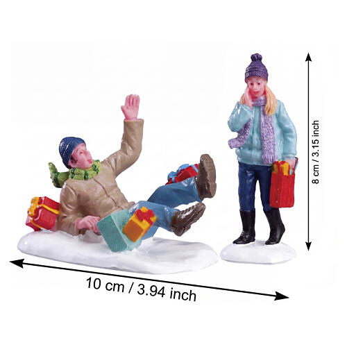 Shopping Date set 2 pièces figurine Lemax 7,8x10x4 cm - 52360 2