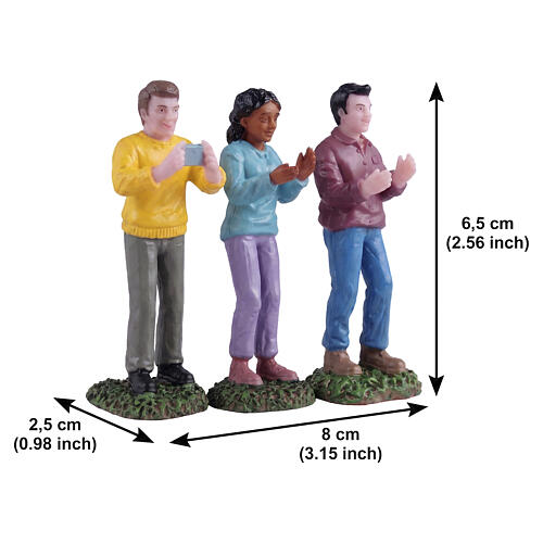Music Festival Fans 3-teiliges Figuren-Set Lemax 6x8x2 cm - 52521 2