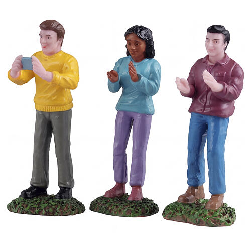 Music Festival Fans set 3 pièces statuette Lemax 6x8x2 cm - 52521 1