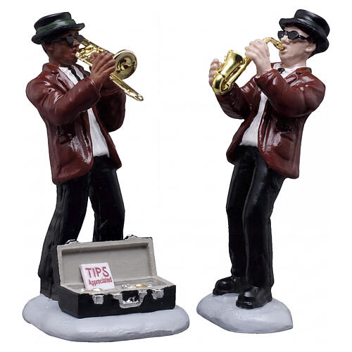 Jazz Duo 2-piece set, Lemax figurine, 2.7x2.5x1.5 in - 52523 1