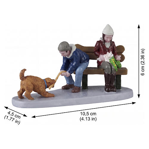Playful Pups estatueta Lemax 6x10,5x4,5 cm - 52525 2