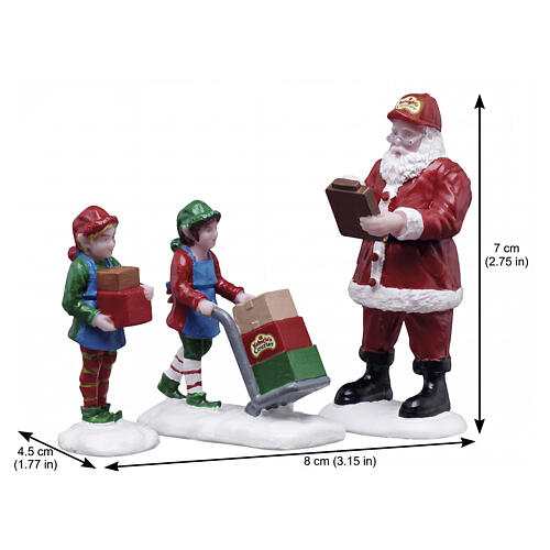 Ready For Shipping set 3 pezzi statuina Lemax Santa'S Wonderland 7x9x3 cm - 52526 2
