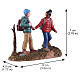 Hiking Couple figurine by Lemax, Vail Village, 2.9x3.6x1.8 in - 52536 s2