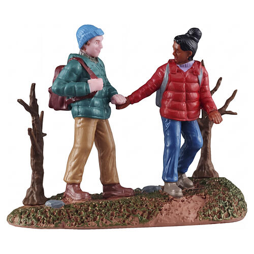 Hiking Couple statuina Lemax Vail Village 7x9x5 cm - 52536 1