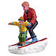 Estatueta Father & Son Skiing Lemax Vail Village 5,5x3,2x5 cm - 62169 s1