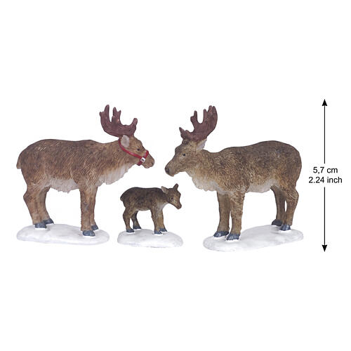 Reindeer 3-teiliges Figuren-Set Lemax Santa's Wonderland 6x6x6 cm - 62242 2