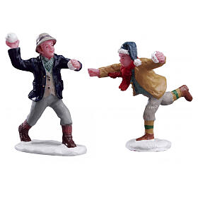 Snowball Fun 2-teiliges Figuren-Set Lemax Caddington Village 6x9x4 cm - 62308