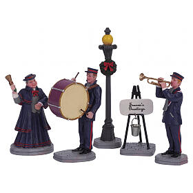Christmas Band set 5 pezzi statuina Lemax Caddington Village 10x14x4 cm - 62323