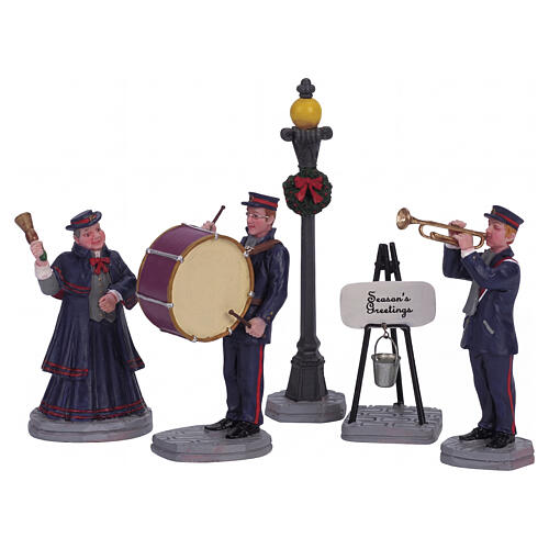 Christmas Band conjunto de 5 peças estatueta Lemax Caddington Village 10x14x4 cm - 62323 1