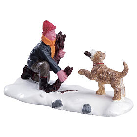 Gathering Firewood - Recolectando leña estatuilla Lemax 4x8x3 cm - 62443