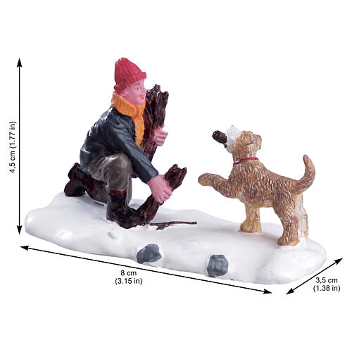 Gathering Firewood statuina Lemax 4x8x3 cm - 62443 2