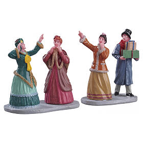 Window Shoppers set 2 pezzi statuina Lemax 7x14x4 cm - 62451