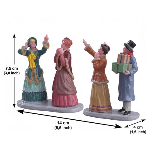 Window Shoppers set 2 pezzi statuina Lemax 7x14x4 cm - 62451 2