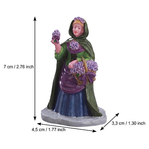 Violet Vendor statuina Lemax Caddington Village 7x4x3 cm - 62452 2