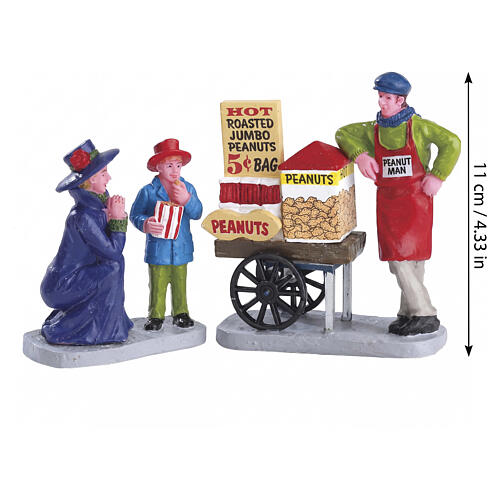 Roasted Peanut Treats set 2 pezzi statuina Lemax Caddington Village 7x11x3 cm - 62453 2