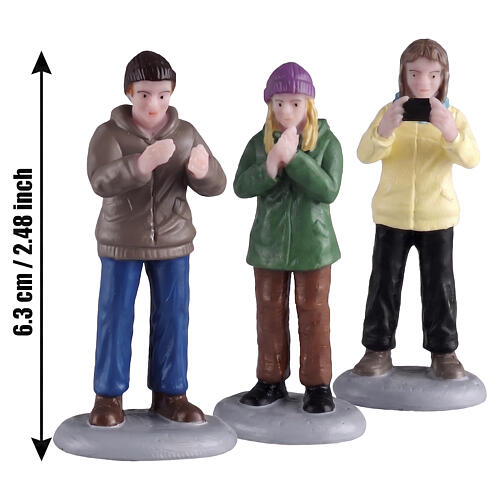 Audience set 3 pezzi statuina Lemax 6x8x2 cm - 62613 2